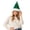 Green, variant on SYMOID Green Plush Santa Hat with Golden Bells, Unisex Christmas Party Costume Hats,Size Free Size