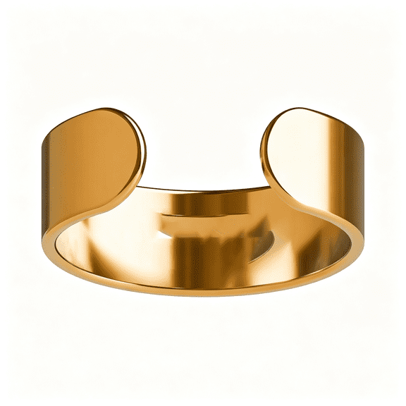 DESIGNICE Magnetic Wellness Ring 18K Gold Plated with Adjustable Stainless Steel Design,Wearable Magnetic Field Accessory for General Wellbeing,Unisex(Gold)