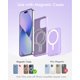thumbnail image 2 of Batería externa magnética para iPhone, 5000 mAh, con PD de 20 W, color morado, 2 of 7