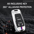 thumbnail image 5 of Key Fob Cover Compatible with Dodge Ram 1500 limited 2500 3500 4500 5500 2021-2026 4 Button Metal Keychain Case Holder Protector,A-3 Buttons Black, 5 of 9