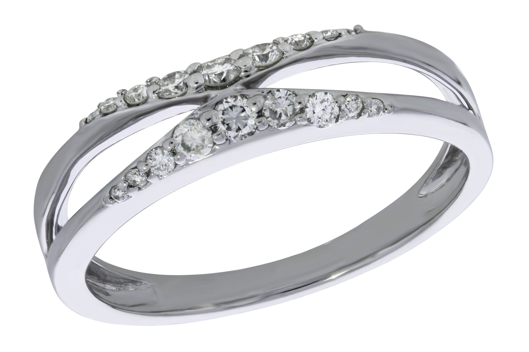 Prism Jewel G-H//I1 Round Natural Diamond Stackable Designer Ring,