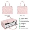 thumbnail image 2 of Large Capacity Tote Bag,Pioneer Flower Floral Print Pattern Handbag Fashion Luxury Tote Bag,15.7"x13"x 5.1" Inches,Laptop Compatible, 2 of 6