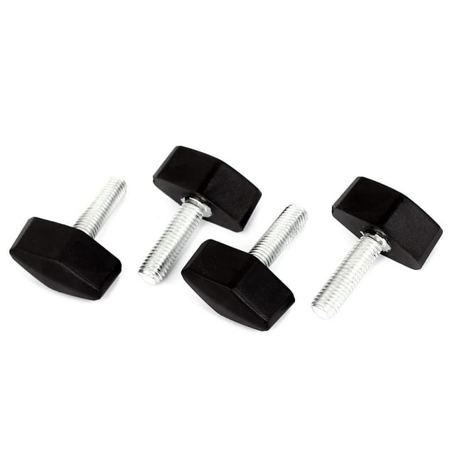 Unique Bargains 4 Pcs Poignée de Serrage en Plastique Réglable Filetage Mâle M8