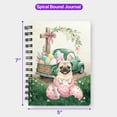 thumbnail image 5 of Easter Egg Pug Bunny Ear Welcome Spring Truck Spiral Bound Journal Dog Lover Gifts 5x7in Spiral Notebook - 12002, 5 of 5