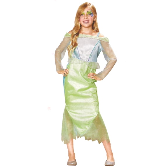 Blue and Green Mermaid Girl Child Halloween Costume - Medium