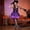 Purple, variant on Halloween Witch Costume for Women, Spaghetti Strap Dress with Lace-Up Corset & Spiderweb Mesh Skirt — Includes Hat and Wristband Purple M