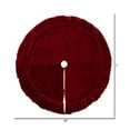 thumbnail image 3 of Vickerman 84" Plush Red Velvet Christmas Tree Skirt, 3 of 3