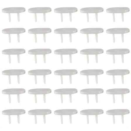 50Pcs Anti Plugs Protector Cover Cap Power Socket Electrical Outlet Baby Children Safety Guard Two holes ABS white,50 * Plugs Protector Cover Cap