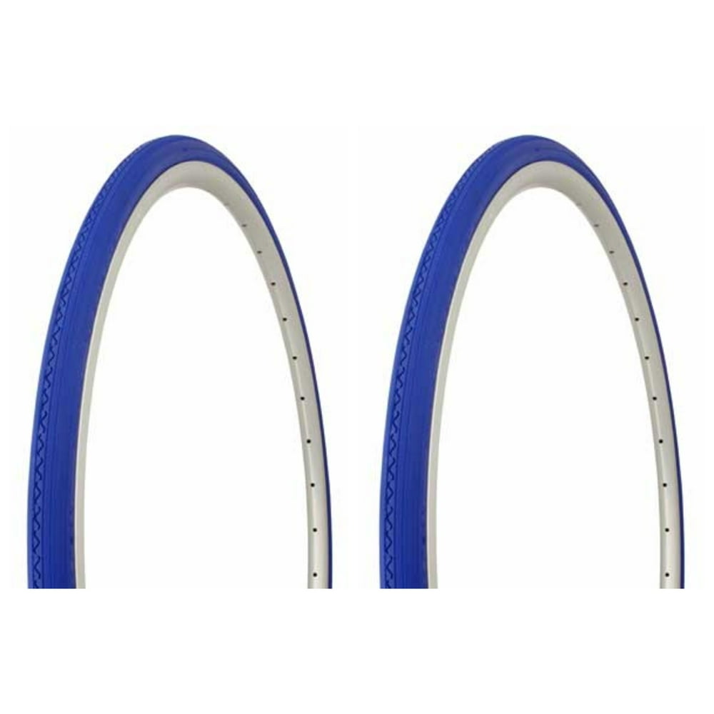 Tire set. 2 Tires. Two Tires Duro 700 x 28c Blue/Blue Side Wall HF-156. Bicycle Tires, bike 