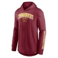 thumbnail image 2 of Men's Fanatics Burgundy Washington Commanders Front Runner Long Sleeve Hooded T-Shirt, 2 of 3