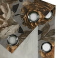 thumbnail image 4 of Ambesonne Retro Grommet Curtain, Watercolor Blooming Peony Art, 50"x63", Dimgray Eggshell Amber, 4 of 5