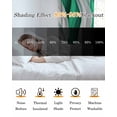 thumbnail image 4 of Green White Moire Black Out Curtains 72 Inch Long, Light Blocking Drapes with Black Liner, Modern Abstract Art Thermal Insulated Blackout Curtains for Bedroom Living Room 52"x72" 2 Panels, 4 of 8
