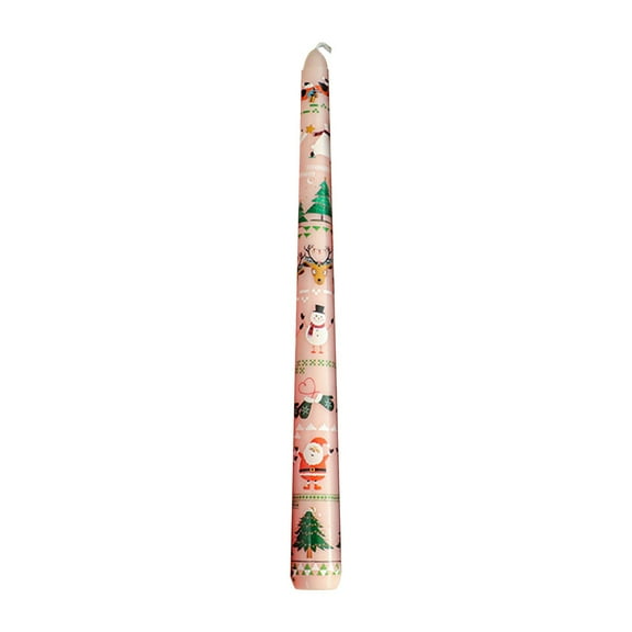 Christmas Candle, Long Taper Candle, 9.84 Inch Red Green White Blue Pink Wax Candlelight Dinner Decoration, Wedding Table Centerpiece, Festive Banquet Romantic Atmosphere
