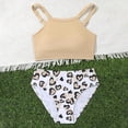 thumbnail image 2 of Ymyiu Baby Bikini Girls Tankini Swimsuit Two Piece Bathing Suit with Adjustable Strap Size 7-8 Years (Beige,7-8 Years), 2 of 6