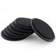 thumbnail image 1 of Juego de posavasos redondos de silicona para vasos, juego de 8, posavasos negros diseñados para bebidas, tazas, bares, vasos, posavasos de mesa de silicona, 1 of 5