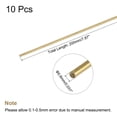 thumbnail image 2 of Unique Bargains 0.8mm Diameter 200mm Length Brass Solid Round Rod for DIY Craft 10pack, 2 of 4
