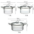 thumbnail image 7 of Clear Glass Cooking Pot Glass Saucepan with Lid, High Borosilicate Heat-Resistant Glass Clear Noodle Pot Pan Stew Cooker For Pasta Instant [Energy Class A], 7 of 7