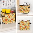thumbnail image 7 of RATGDN Collapsible Fabric Cube Storage Bin with Double Handles for Living Room Bedroom Office Black - Orange Juice Fruit, 7 of 7