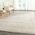 thumbnail image 6 of SAFAVIEH Santa Monica Chelsey Solid Shag Area Rug, Beige, 6'7" x 6'7" Round, 6 of 8
