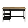 thumbnail image 2 of Bush Furniture Mayfield 54W Computer Desk with Shelves in Vintage Black and Reclaimed Pine, 2 of 12