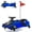 Blue, variant on Ride On Drift Kart, 24V Electric Go Kart with 180W Brushless Motors, Up to 7.5 mph Variable Speed Battery Powered Outdoor Ride On Toy with LED Light Soft Start for Kids 8-12, Black
