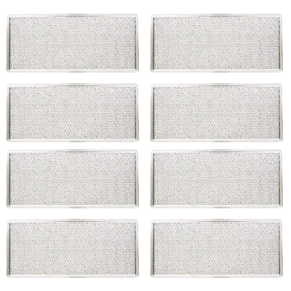Nispira Microwave Range Hood Grease Filter for Whirlpool W10208631A, 8 Pk