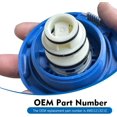 thumbnail image 4 of Coolant Reservoir Tank Cap, Radiator Expansion Sealing Cover, Replacement OEM#4M0121321E, Compatible with VW Porsche (Blue) -, 4 of 6