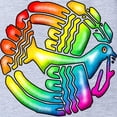 thumbnail image 2 of CafePress - Rainbow Dove Peace_Tr - Cute Infant Baby Football Bodysuit, 2 of 3