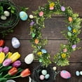 thumbnail image 1 of Easter Egg Rattan Easter Green Interior Decoration Holiday Arrangement Wall Hanging Easter Egg Rattan, 1 of 9