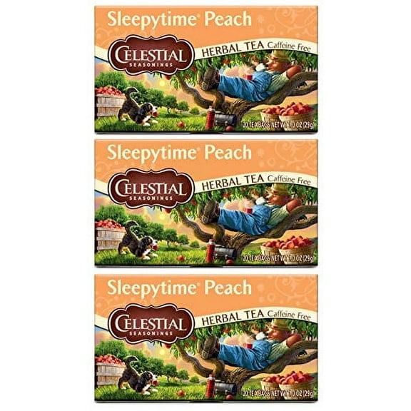 Celestial Seasonings Herbal Tea Sleepytime Peach (3 Pack)