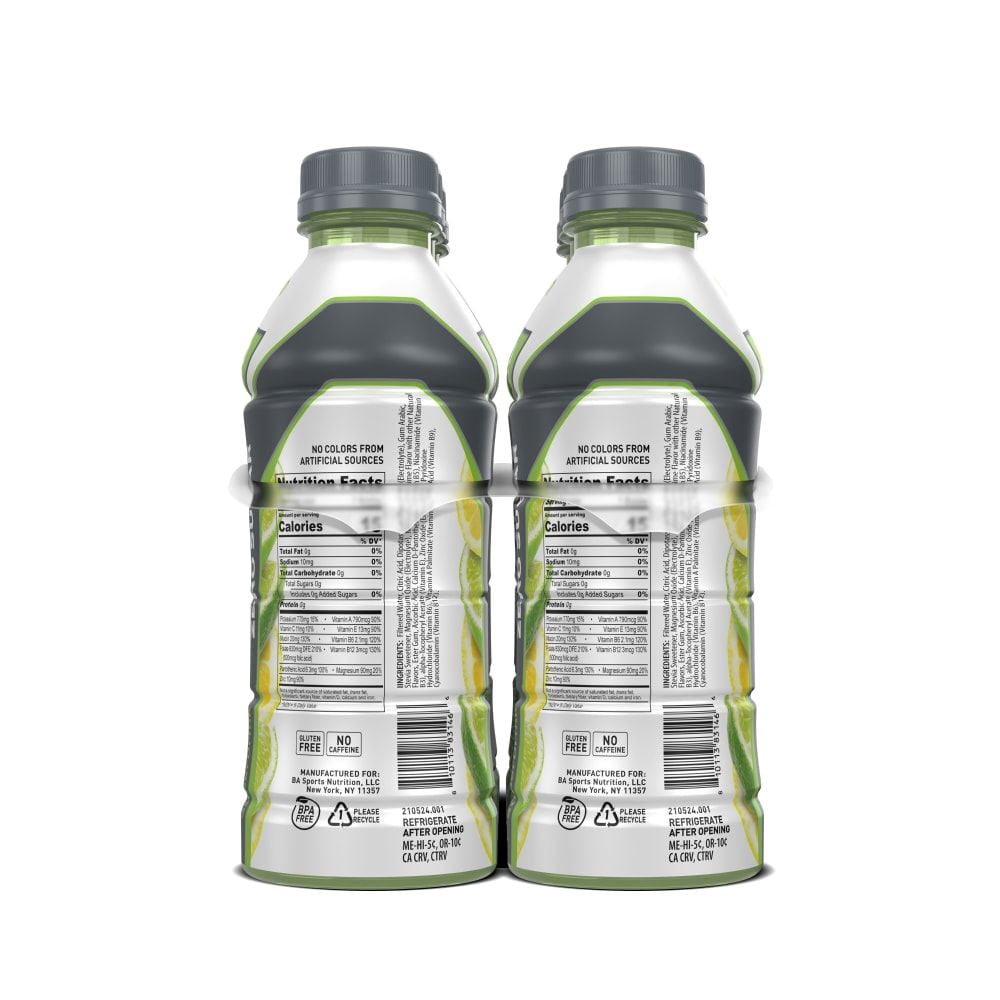 BODYARMOR Lemon Lime Zero Sugar Sports Drink Bottles 6 bottles / 20 fl oz - Pack of 2