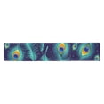 thumbnail image 2 of MKHERT Peacock Feather Table Runner for Wedding Party Banquet Decoration 14x72 inch, 2 of 3