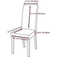 thumbnail image 5 of SHAR Christmas Dining Chair Covers - Set of 2 Prot Stretch Chairs, 5 of 5