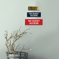 thumbnail image 5 of Basic No Guest Access Sign (Blue) - Large, 5 of 5