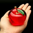 thumbnail image 2 of 50/60mm Glaze K9 Crystal Apple Crafts Glass Paperweight Home Desktop Decor, 2 of 6