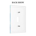 thumbnail image 4 of Kll Blue Shell Wall Plate,Gloss Finish,Standard Size 1 - 5" X 3", Polycarbonate Thermoplastic,Electric Receptacle Plug Covers, 4 of 8