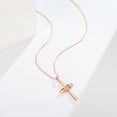 thumbnail image 5 of Infinity Cross Necklace for Women 925 Sterling Silver Danity Cross Pendant Necklace Christian Jewelry Baptism Gift 18''+2'' Chain, 5 of 5