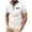 hgg268-White, variant on Yaoyar Mens Short Sleeves Zipper Shirts Casual Loose Tshirts Stand Collar V Neck Tops Polo Plain Cotton Tees with Pocket