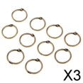 thumbnail image 1 of Anillos de hojas sueltas Soledad 2cm 10 piezas de bronce, 1 of 9