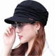 thumbnail image 1 of Fashion Pleated Dome Cap Ladies Cotton Painter Visor Hat 55-60cm(black), 1 of 5