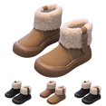 thumbnail image 4 of Mepaouo Children Ankle Snow Boots Fleece Lined Anti Slip Winter Walking Outdoor Shoes(Black,30), 4 of 9