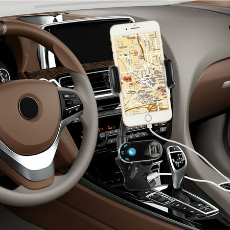 - iMounTEK Car Mount with 2 Dual USB Charger, Universal Cell Phone Holder Stand