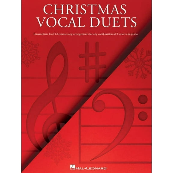 Christmas Vocal Duets: Intermediate-Level Christmas Song Arrangements for Any Combination of 2 Voices & Piano, (Paperback)