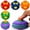 Dark Blue, variant on BooBubble 3D-Printed Stress Relief Ball | Press-and-Rotate Ball