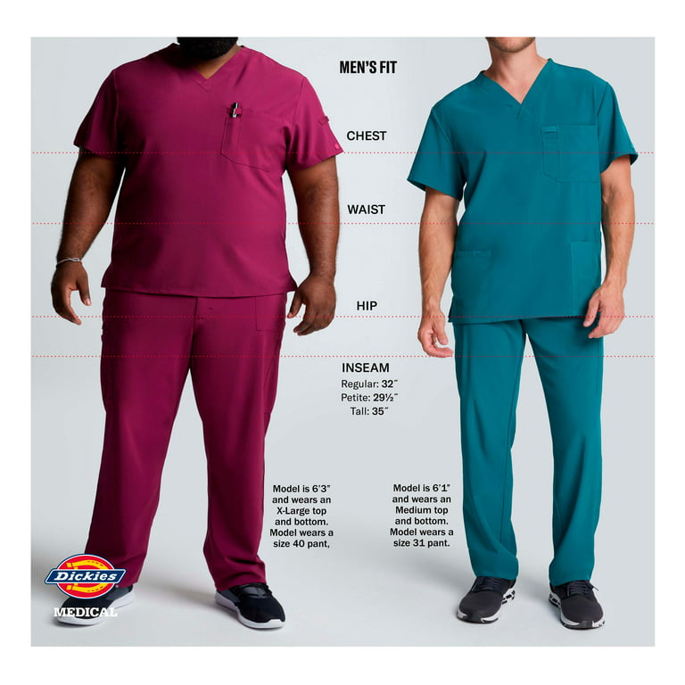Avl Ged brud Dickies EDS Signature Scrubs Pant for Men Zip Fly Pull-On 81006 -  Walmart.com