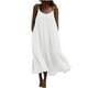 thumbnail image 1 of Vestido maxi de verano para mujer Casual Boho sin mangas Spaghetti Strap Smocked Tiered Long Beach Sun Dresses Fridja  hjkh2770, 1 of 4