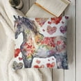 thumbnail image 3 of Just a Girl Who Loves Horses Pillow Covers- Horse Pillow Covers, Horse Gifts for Girls Teenager Women, Horse Girl Gifts, Horse Decor for Girls Room, 3 of 5