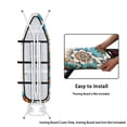 thumbnail image 4 of HELLHERO Soft Ironing Board Cover, Datura Hummingbird Ironing Board Cover, Non Stick Scorch and Stain Resistant Standard Size 15x54 Inch with Elastic Edges, 4 of 5