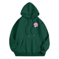 thumbnail image 6 of CONFREE Hoodies For Women Floral Prints Hoodies For Women Trendy Long Sleeve Casual Pullover Sweatshirts With Pockets Comfy Winter Clothes, 6 of 7
