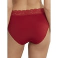 thumbnail image 2 of Women's Vanity Fair 13280 Flattering Lace Ultimate Comfort Hi-Cut Panty (Designer Red Stripe 6), 2 of 2